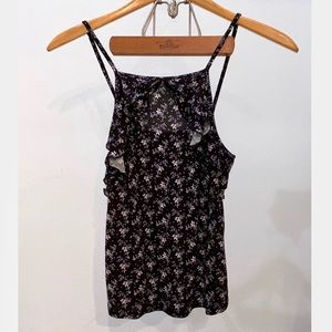 American Eagle Floral Tank Top - S / Black